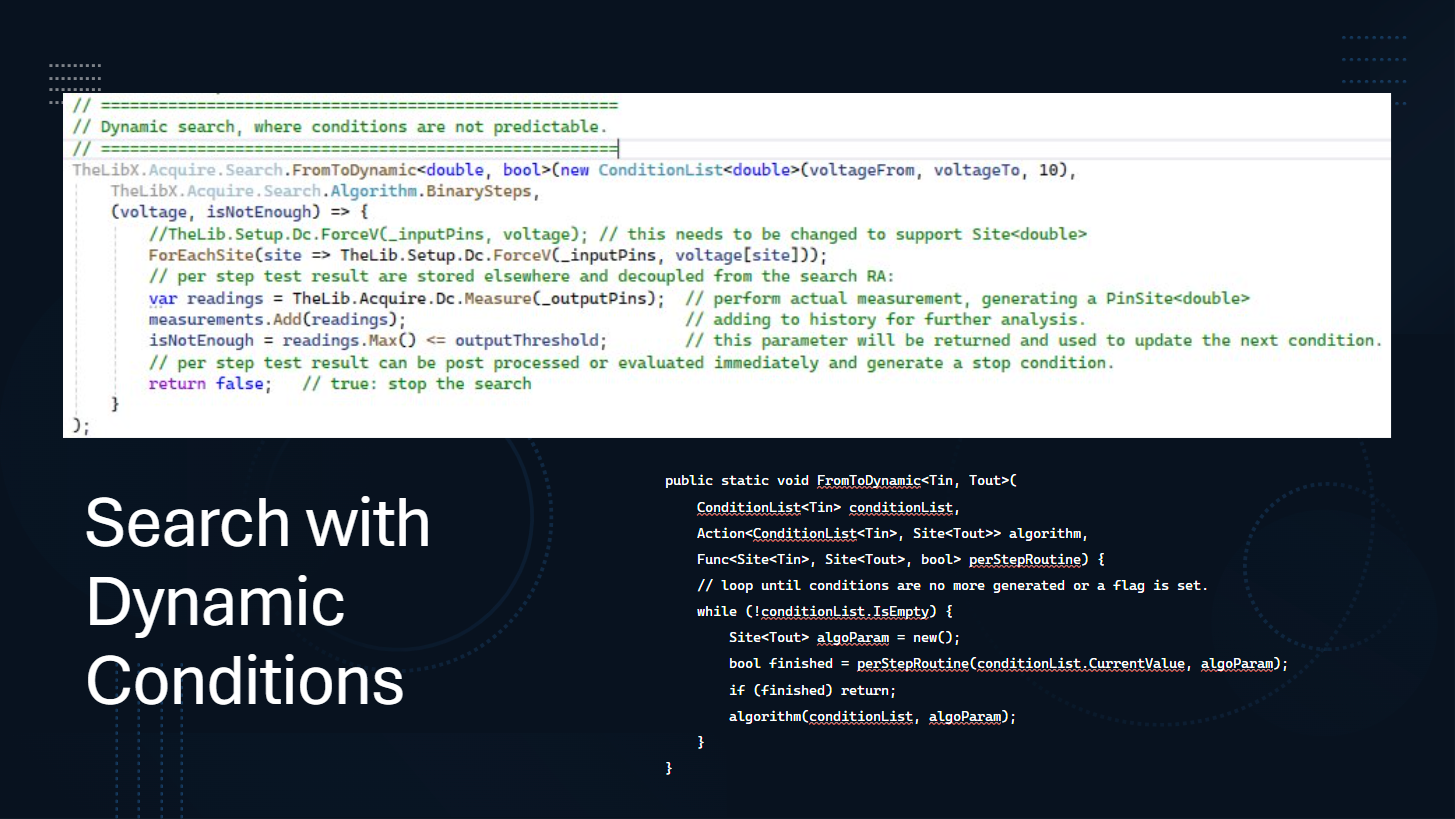Step 3 of ConditionList search approach showing intermediate search state with condition tracking and history preservation