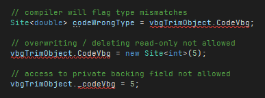 Visual Studio compiler error highlighting access control violations when attempting to access private class members improperly